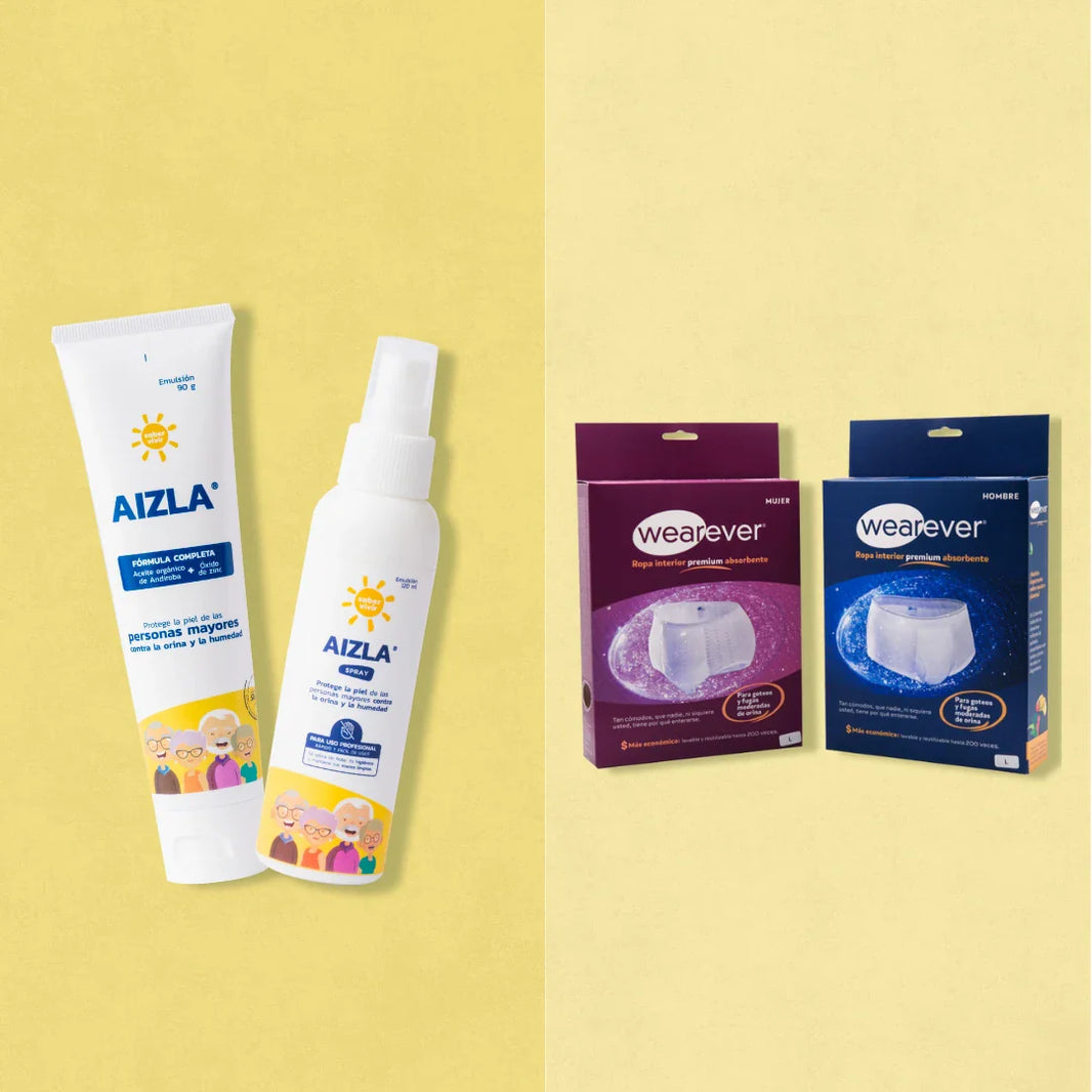 Emulsiones para prevenir la pañalitis y ropa interior absorbente para incontinencia