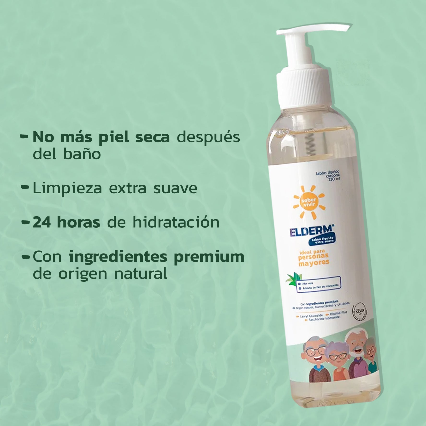 Elderm Jabón Líquido X 230 ml