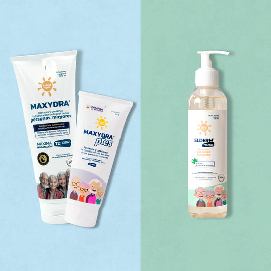 Cremas para piel madura y jabones para la piel de personas mayores 