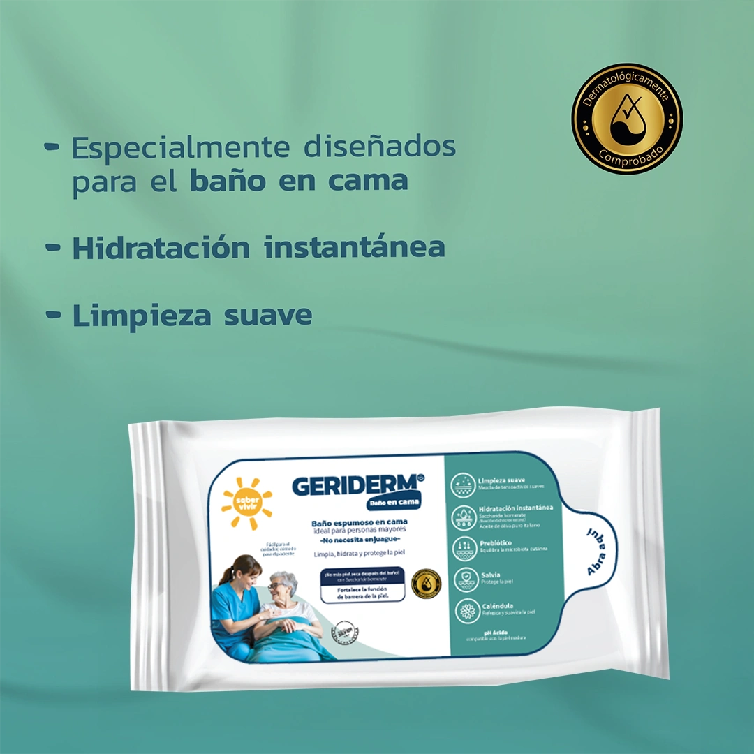 Geriderm Baño en cama X 50 unidades