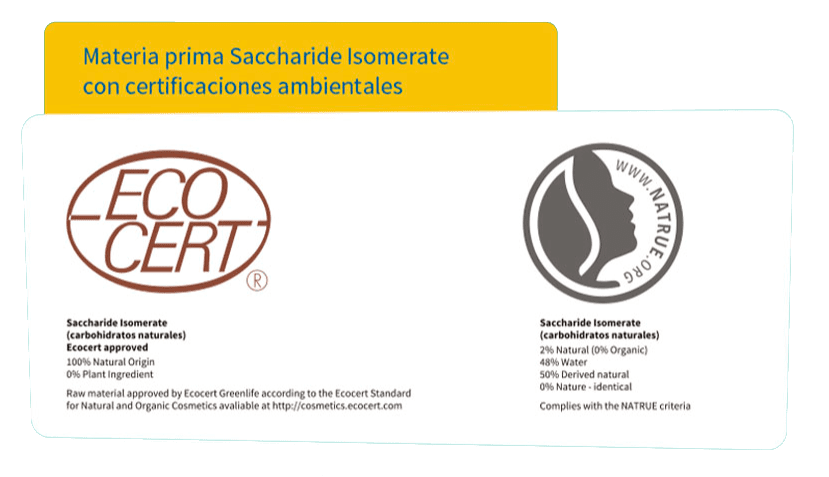 Certificaciones ambientales del Saccharide Isomerate